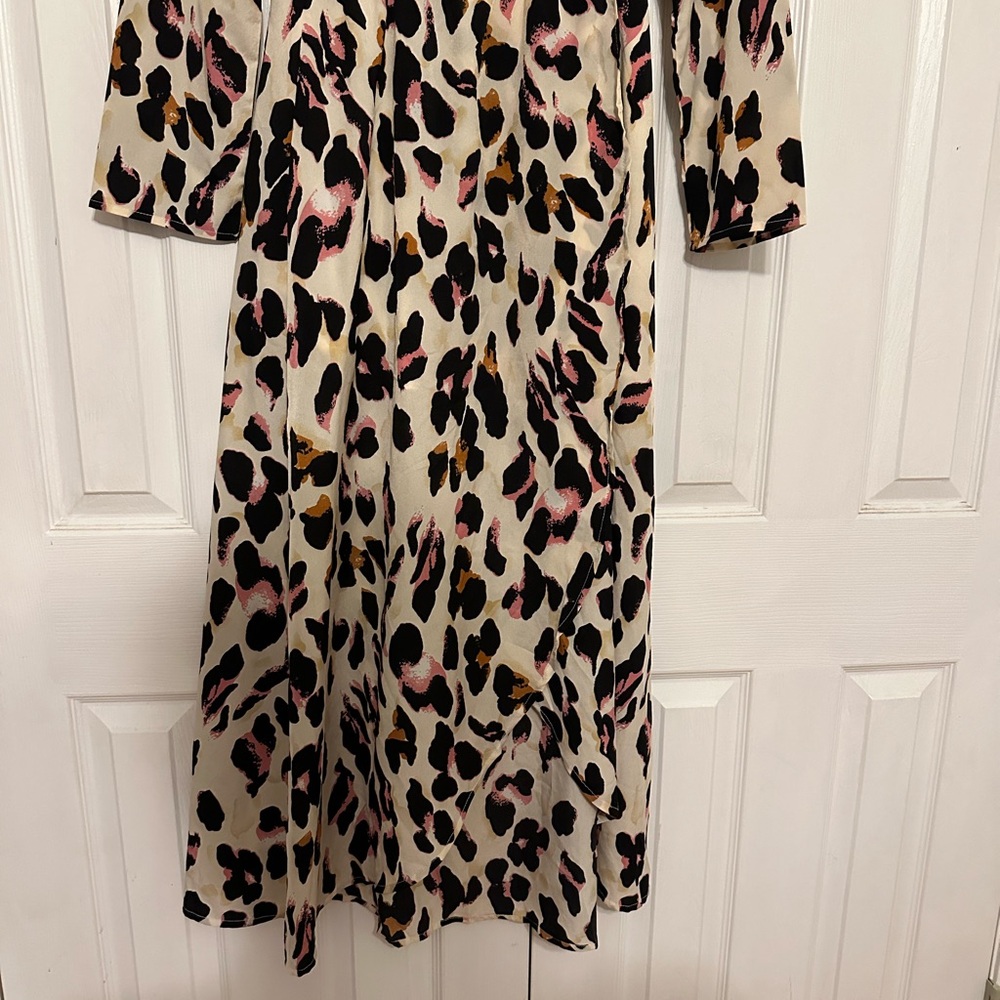Leopard print pink maxi dress - Picture 5 of 7